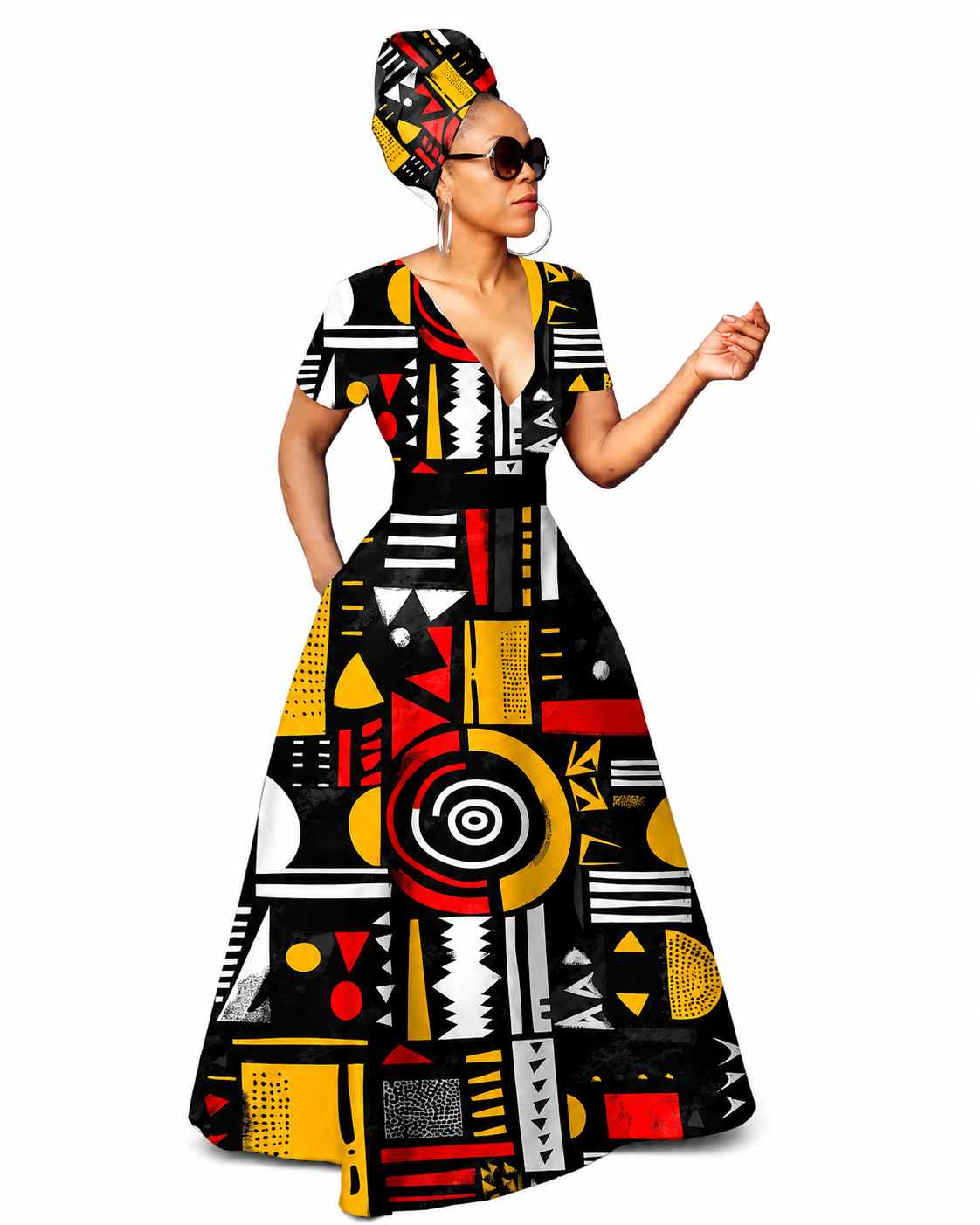 Long Ankara Dress - GILA4