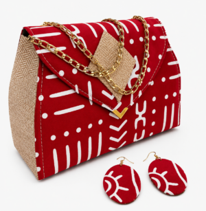 Fabric Purse and Earing GILA 95
