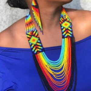 Maasai Necklace and Earring- GILA104